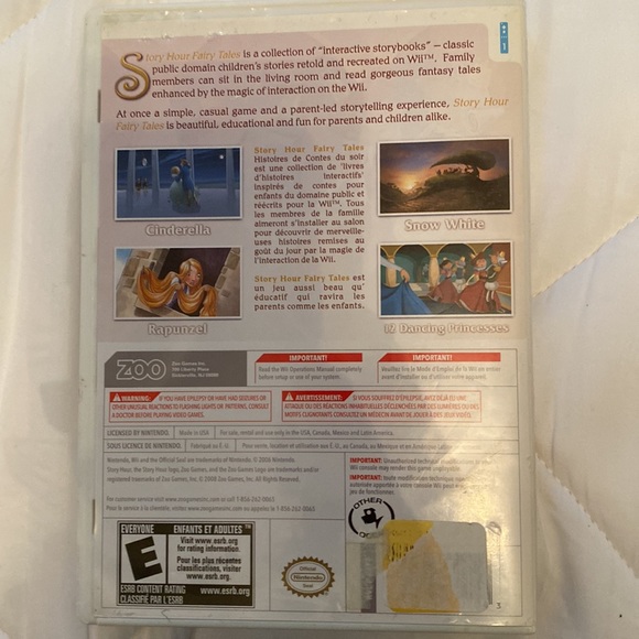 Zoo story hours Fairy Tales Wii disc - Picture 2 of 3